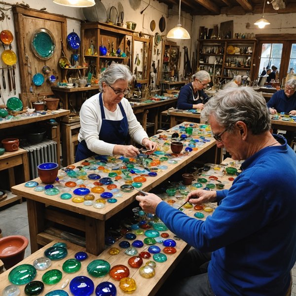 Où apprendre les techniques de fabrication de bijoux en verre à Murano, Italie?