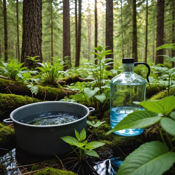 Quelles sont les meilleures techniques pour purifier de l'eau en camping en utilisant des plantes locales?
